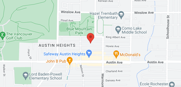 map of 306 1045 HOWIE AVENUE